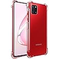 TheGiftKart Shockproof Ultra-Clear Soft Flexible Protective Anti-Shock Bumper Case/Back Cover for Samsung Galaxy Note 10 Lite (TPU, Silicone |Transparent)
