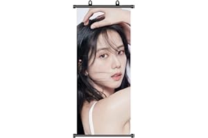 TuYines Poster Blackpink, article pour fans de Blackpink, poster JISOO, poster à défiler, cadeau Blackpink, décoration d'anniversaire en tissu, 70 x 30 cm