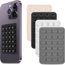Produktbild von 5 Stück Silikon Saugnapf Handy Rückseite Anti-Rutsch Aufkleber, Starker