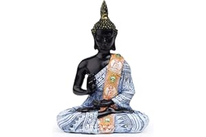 VOANZO Thai Buddha Meditating Peace Harmony Statue Home Décor