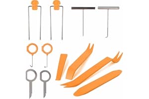 Malayas - Kit de 12 PCS Outil Démontage Garniture Installation Audio Intérieure Suppression Renovation Trim pour panneau/autoradio/accessoires/porte/tableau de bord de voiture