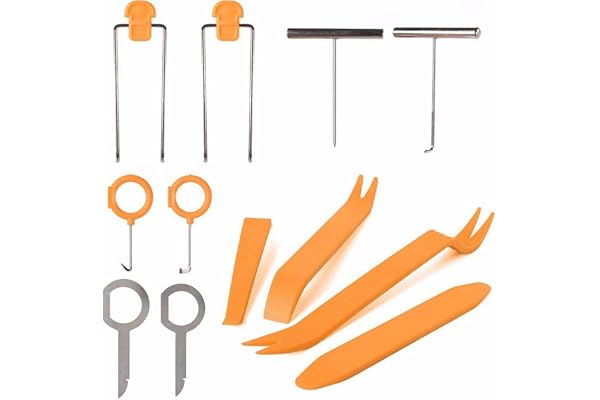 Malayas - Kit de 12 PCS Outil Démontage Garniture Installation Audio Intérieure Suppression Renovation Trim pour panneau/autoradio/accessoires/porte/tableau de bord de voiture