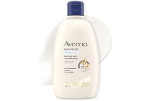 ‎AVEENO Aveeno Skin Relief veganes Duschgel seifenfreie Pflegedusche mit beruhigendem 3-fachem Haferkomplex für sehr trockene, empfindliche Haut, 500ml