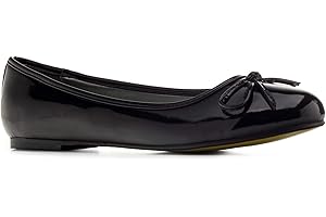 Andrés Machado - Ballerines pour Femmes/Filles à Talons Plats et nœud décoratif - TG104 - Chaussures Plates pour l´éte et l´Hiver - Grandes Pointures du 41 au 46
