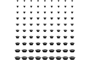 MAIXINNEW 100 Piezas Pasacables Arandelas de Goma, Ojales de Goma Pasacables, Cables Ojales para Protección de Cables (5/6/7/8/9/10/12/14/17/20 mm)