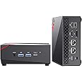 ACEMAGICIAN AM06PRO Mini PC, AMD Ryzen 7 5700U (8C/16T, up to 4.3 GHz), Pro Desktop Mini PC 16GB RAM DDR4 512GB M.2 2280 NVMe SSD, Dual Ethernet/WiFi6/4K Triple Display for Studio and Gaming