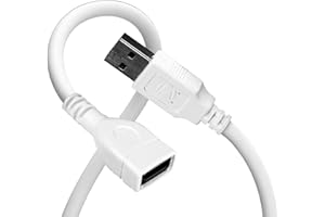 Zebronics USB Extension Cable, 1.5 Meter Length, 480Mbps Data Transfer, Full Copper Core, Nickel-Plated Connectors, Durable Build, For TV, Laptop, PC, Hard Drive, Gamepad (UEC15)