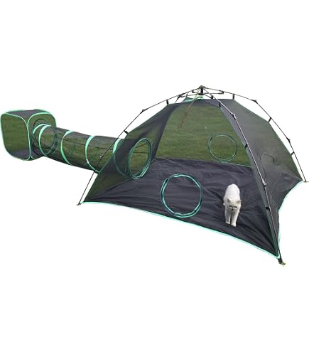 Catio Extérieur Pour Chat X-Zone - Enclos Bois & Toile, Grandes Portes, Ponts, Maisons De Repos