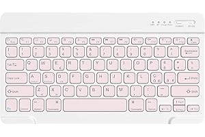 HZD Tastiera Wireless Bluetooth,Rechargeable Universale Ultra Sottile, Piccola per Tablet Samsung/IOS/Android/Windows/Telefoni,Layout Italiano QWERTY