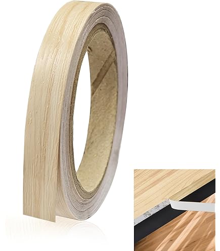 Mprofi MT® - Natuurlijke Fineer Kantenband en Adhesieve Strijkrand | 22mm x 20m | Kersen | Eenvoudig Aan Te Brengen | Randbeschermer voor Planken, Meubels en Panelen | Duurzaam | Dikte 0,50mm