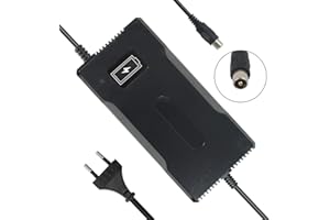 YZPOWER 42V 5A Cargador de Baterías Litio 36V 10s Corriente para Hoverboard, Scooter Eléctrica de Cargador de Batería Patinetes para Xiaomi M365 10mm Conector