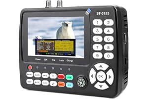 SZBOX ST-5155 Misuratore Di Campo DVB-S2/S/S2X/T2/T/C Combinato, Misuratore Segnale Digitale Terrestre HD Con Unicable/Scr/Dcss, Satfinder Rilevatori Di Satellite H.264/265/HEVC