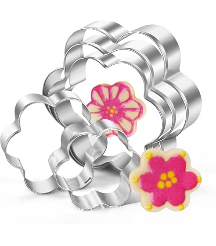 Blumenausstecher Set 6-teilig Aus Edelstahl – Für Kekse, Fondant, Gemüse & Basteln, Ideal Für Ostern & Backprojekte