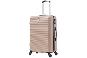 CELIMS - 24 inch Medium Luggage | 24 inch Suitcase | 20kg Capacity | Lightweight ABS Hard Shell | Champagne