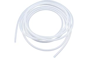 Tuyau en silicone de 7 mm ID x 10 mm OD - 5 mètres, LAVMHAB Tuyau de qualité alimentaire flexible en silicone transparent pour transfert de pompe