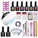 Coscelia Gel Nail Starter Kit Gel Nail Polish 6 Colour Gel Top and Base Coat Set UV LED Nail Lamp Manicure Tools