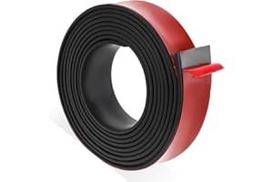 PSYQTSUARY Gummistreifen Selbstklebend, 2m ×25mm x2mm Neopren Gummistreifen Bautenschutzmatte Vollgummi Gummi Klebeband für Gummidichtung, DIY, Bodenbeläge Schutz, Stoßschutz, Rutschfest