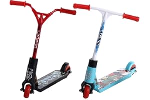 YMHAPP 2 Pcs Finger Scooter Mini Two Wheel Toys,Mini Scooters Finger Board Accessories,Finger Training,Birthday Gifts,Tiny Trick Scooter for Party Favors,Juggling Sets