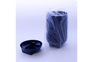 SMITHERS OASIS Pack of 20 Round Floral Bowls With Square Bases (Dark Green). Floral Arrangements / Wedding Displays