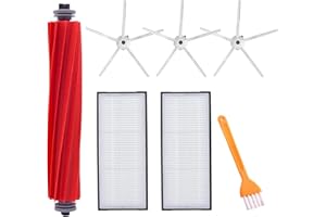 APZOVO Zestaw akcesoriów do odkurzacza Roborock S7 S7 Plus S7 MaxV S7 MaxV Plus S7 MaxV Ultra S7 Pro Ultra S7 Max Ultra, części zamienne do odkurzacza Roborock, szczotka główna, filtr HEPA, szczotki