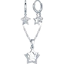 Parure Gioielli Trifoglio In Argento 925 - Collana E Orecchini Con Zirconi Per Donne - Foto 10