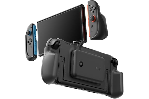Belkin Gaming Agarres con Batería Externa 10000mAh Nintendo Switch 2 -Negro | Power Bank Magnético Extraíble 10000 mAh, 30W, Compatible con el Soporte, Empuñaduras Ergonómicas Antideslizantes y Pantalla