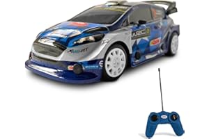 Mondo Motors, Ford Fiesta WRC, modello in scala 1:24, velocità fino a 8 km/h, giocattolo per bambini 63537, blu