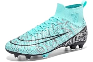 VTASQ Zapatillas de Fútbol Hombre Profesionales Atletismo Entrenamiento niños Spike Aire Libre Calzado de Fútbol Training Zapatos de Deporte Zapatillas de Fútbol