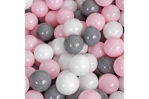 ‎H&F HEIMTEXTILIEN H&F Heimtextilien 100 Bälle für Bällebad Ø 7 cm – Bunte Plastikbälle für Kinder & Babys – Weiche & langlebige Spielbälle – BPA-frei & schadstofffrei – Perfekt für Spielzelt, Hüpfburg & Garten