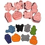 Yealoo Formine per Biscotti di Halloween 8 Pezzi Plastica Formine Halloween per Biscotti Decorazioni Dolci