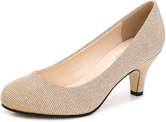 Scarpe Con Tacco 6.5CM Per Donna - Tacco Gattino In Pelle Sintetica, Comode Ed Eleganti - Foto 12