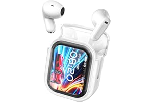 BNARQP Traducteur Écouteur NE20 OWS Sans Fil - Écouteur à Traduction Instantanée 134 Langues avec IA, Bluetooth 5.4 et Écran LED - Micro Intégré, Charge Rapide - Couleur Blanc - Idéal pour Études, Voyage