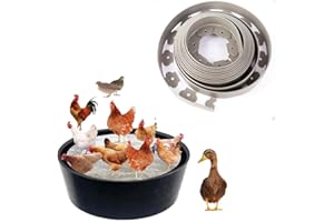 Vasca da bagno di sabbia per polli, Journdream, struttura senza fondo, ambiente PE, bagno di sabbia per polli, contenitore per la pulizia del pollaio, contenitore per calce pollaio, grigio (grey)