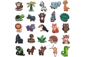 NHQZ - Adornos para zapatos con forma de cocodrilo para niñas, mujeres, niños y adultos, regalos para fiestas de cumpleaños, 25 unidades