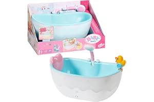 BABY born Bath Bañera - Accesorios para muñecas de 36 y 43cm con efectos de luz/sonido - para niños a partir de 3 años