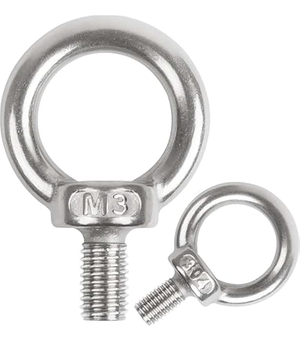 Bullone Ad Occhio In Acciaio Inox 3/4x6 Per Uso Marino - Non Filettato Con Spalla