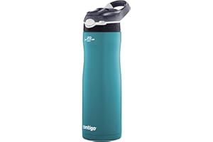 Contigo Gourde Ashland Chill Scuba avec paille, grand format, sans BPA, anti-fuites, pour le sport, le vélo, la course, la randonnée, 590 ml, 20oz