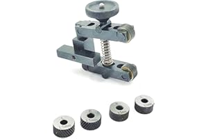 AD INTERNATIONAL Herramienta moleteada de 50 mm de capacidad para máquina de torno – 3 pares x 3 diferentes moleteados endurecidos de paso de diamante