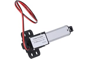 KIMISS Attuatore Lineare 50Mm 12V Dc Finecorsa Interno a Basso Rumore Mini Attuatore Lineare Elettrico Motore per Attuatore Lineare per Industria Automobilistica (Corsa 50mm-8mm/s-70N)