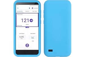 USEAMIE Silikon-Schutzhülle, weich, kompatibel mit Omni Pod 5, perfekter Schutz der Maschine, Blau