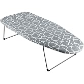 7H SEVEN HOUSE Table Top Ironing Board Flip Grey 74x30cm 7house
