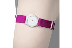 DiaBrothers Correa de fijación Freestyle Libre con correa ajustable – Soporte: transparente – Pulsera: rosa – Tamaño: S (15 – 25 cm)