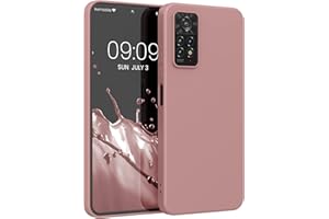 kwmobile Funda para Xiaomi Redmi Note 11 Pro / 11 Pro (5G) / 12 Pro (4G) Carcasa - Ultrafina de TPU y Silicona con Bordes elevados anticaídas - Rosa de Invierno