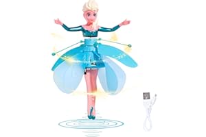 Taechalingo Fliegende Fee,Sky Dancers Flying Princess,Fliegende Puppe,Fliegende Puppe Fee,Schwebende Fee,Geeignet für Mädchen im Alter von 3–5 Jahren,Spielzeuggeschenk zum Kindertag