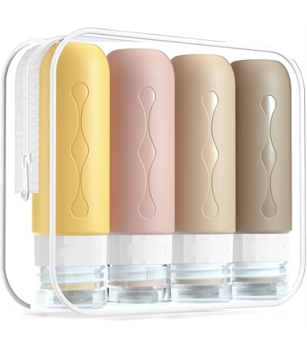 Kit 4 Flaconi Da Viaggio 100ml Per Liquidi - Contenitori A Prova Di Perdite, Approvati TSA, Senza BPA - Foto 6