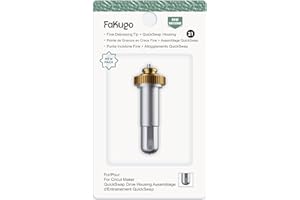 Cricut Maker/Maker 3 made for FaKugo Fine Embossing Tip + QuickSwap Housing, Tip with Rolling Embossing Ball for Debossing Designs on Thick Foil, Cardstock, and More, for Personalized Crafts.