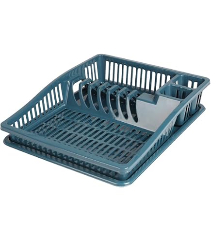 Small Kitchen Dish Drying Racks Addis Grey Plastic Dish Drainer Rack ...