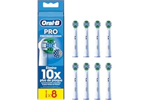 Oral-B Pro Precision Clean Brossettes pour Brosse à dents électriques, Pack De 8 Unités