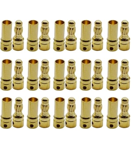 Vergulde banaanstekker, 60 stuks, 2 mm, 4 mm, motor, elektronische vrouwelijke mannelijke stekker, gouden contactstekker, 30 paar, RC borstelloze motor, ESC-kogelstekker voor Lipo-accu en andere