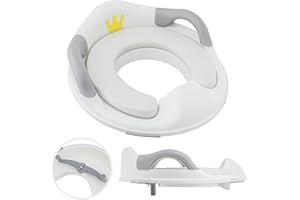 ALMAR Baby Adaptador WC Asiento Reductor de Inodoro para Niños – Entrenador de Baño con asas y respaldo, Cojín Acolchado y Diseño Antideslizante – Universal